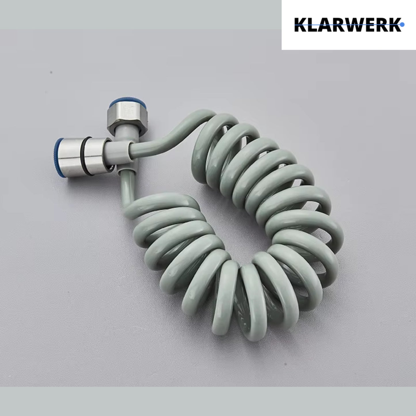 Wandarmatur mit Handbrause "Max" - Silber (gebürstet)