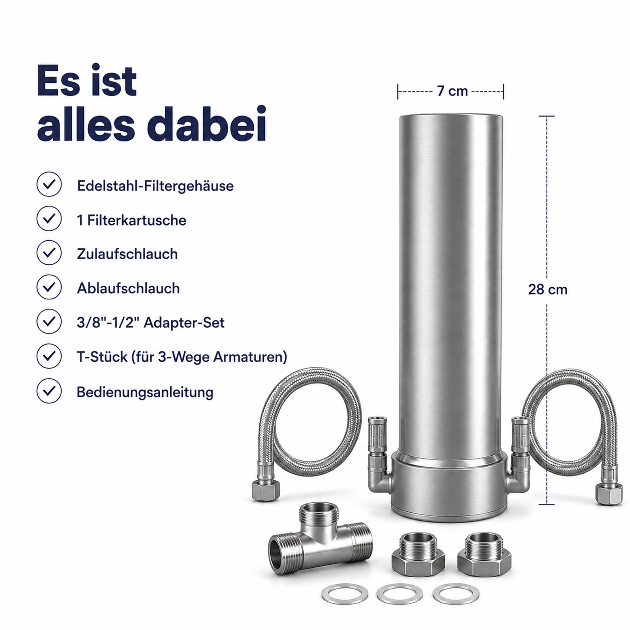 Edelstahl Wasserfilter Untertisch "ARIS"