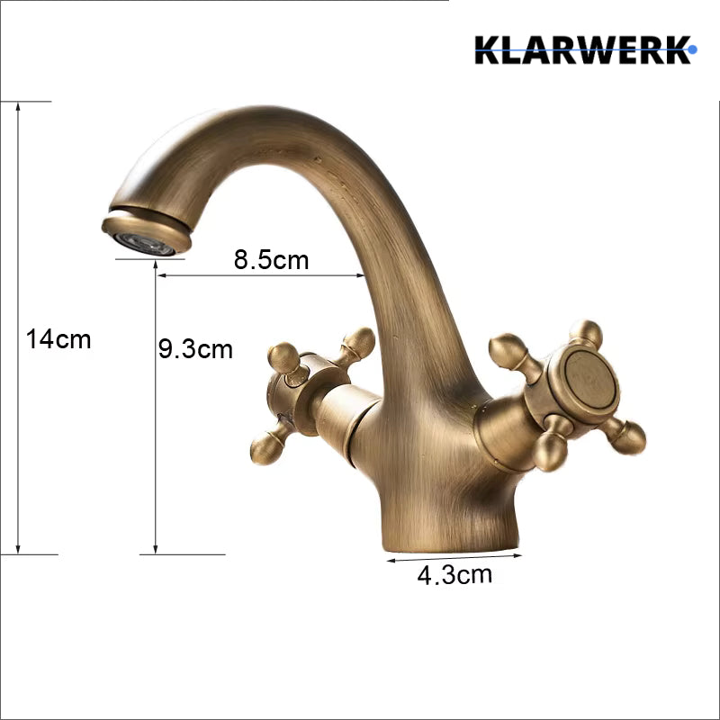 Retro-Badarmatur "Eva" - Gold glänzend