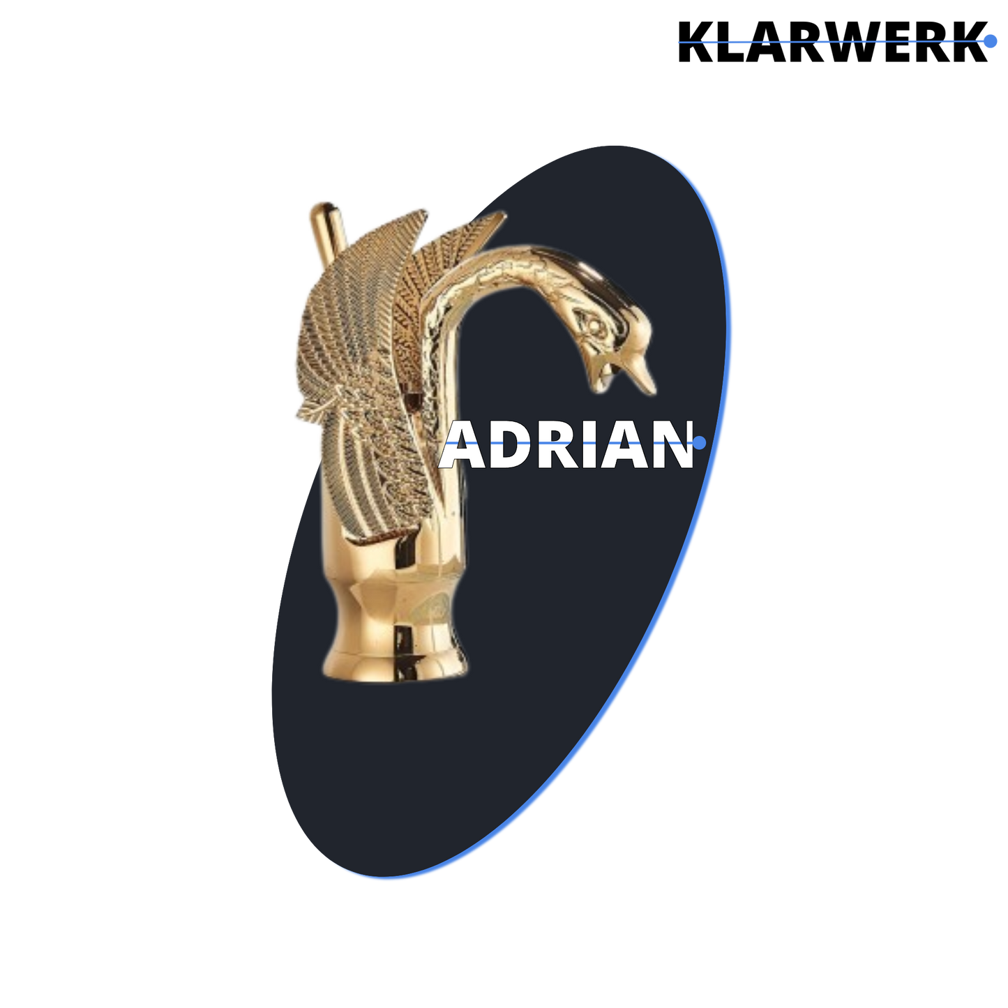 Badarmatur Schwan "Adrian" - Gold