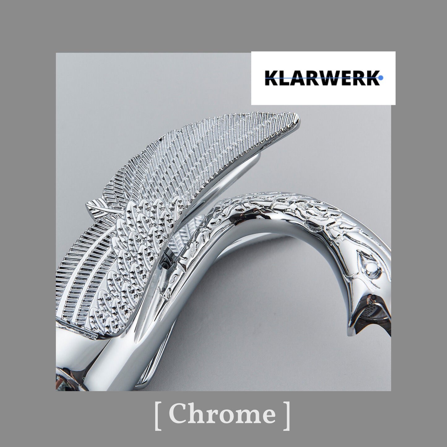 Badarmatur Schwan "Adrian" - Chrom/Silber