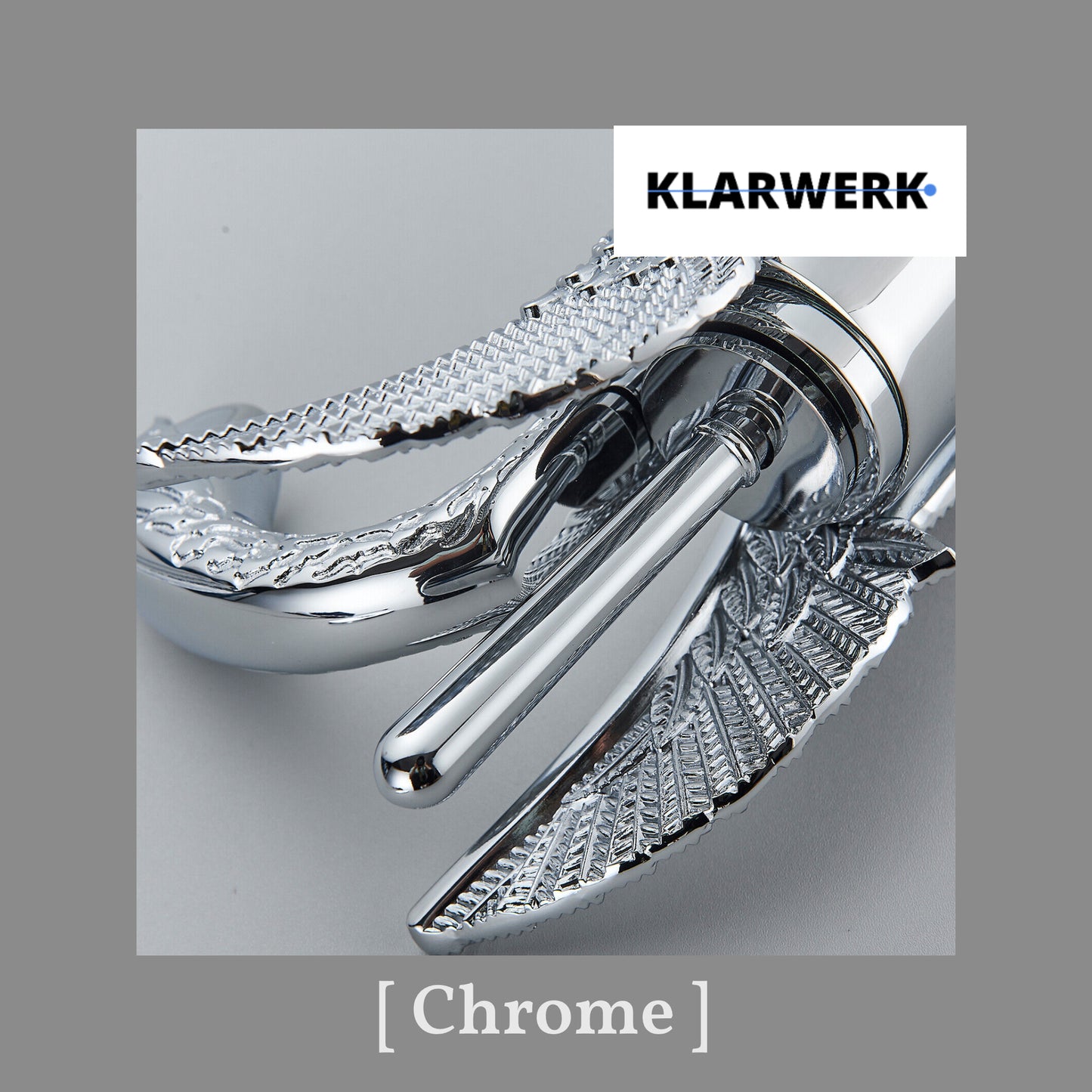 Badarmatur Schwan "Adrian" - Chrom/Silber
