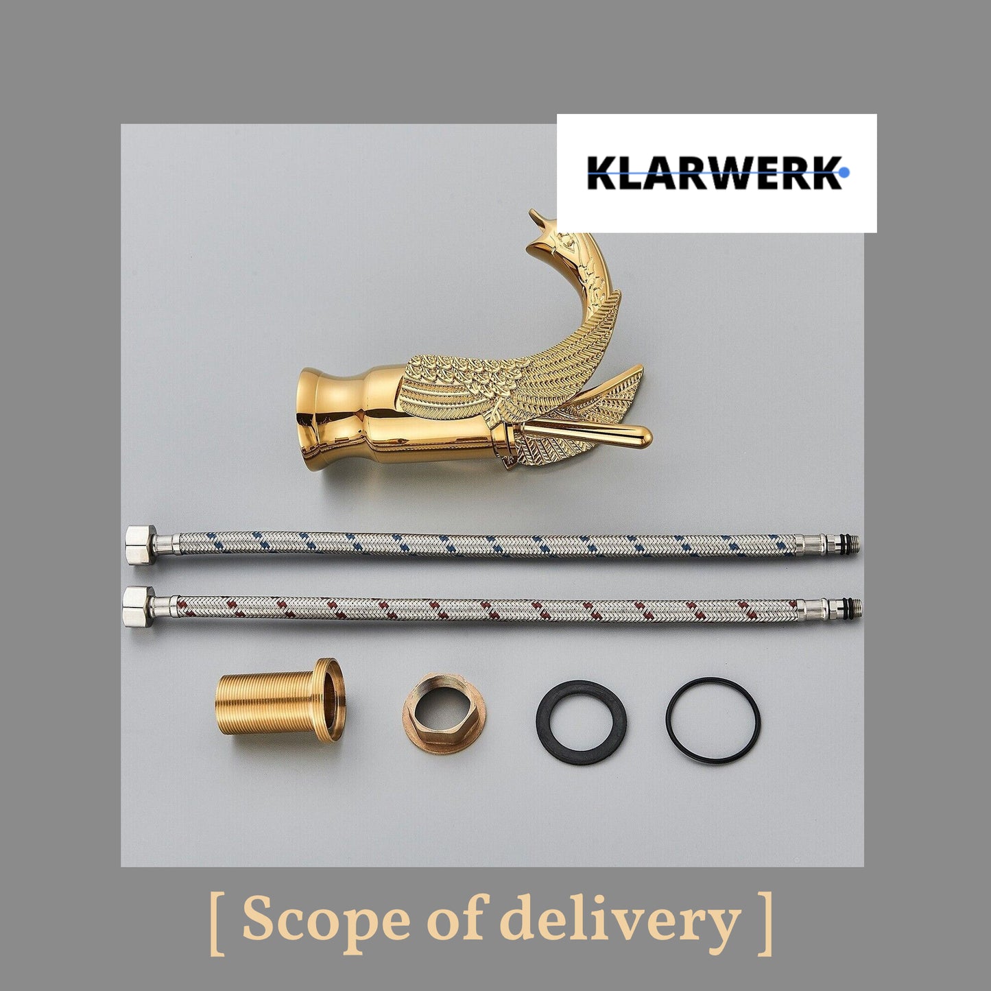 Badarmatur Schwan "Adrian" - Gold