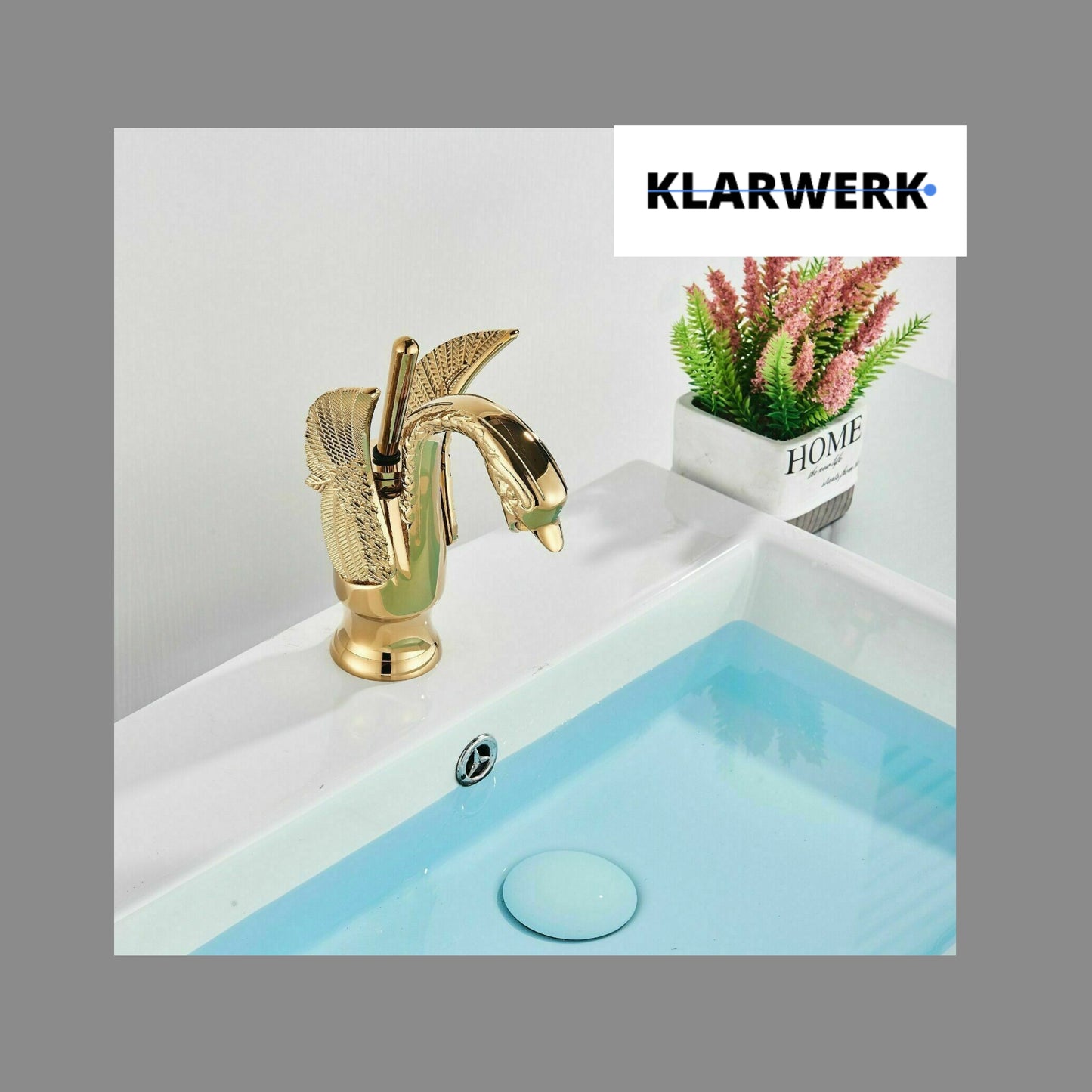 Badarmatur Schwan "Adrian" - Gold