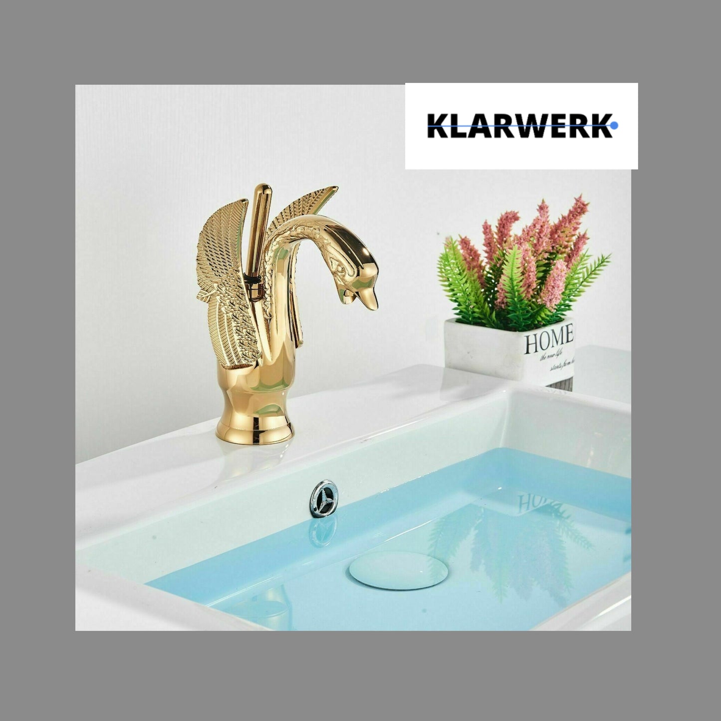 Badarmatur Schwan "Adrian" - Gold