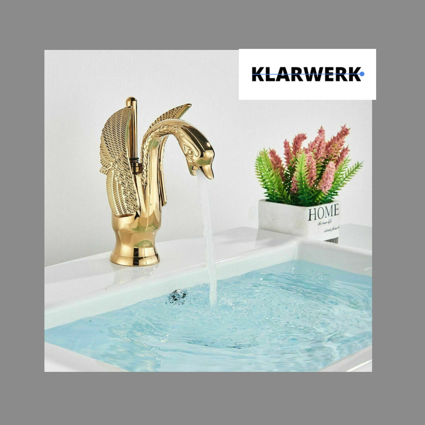 Badarmatur Schwan "Adrian" - Gold