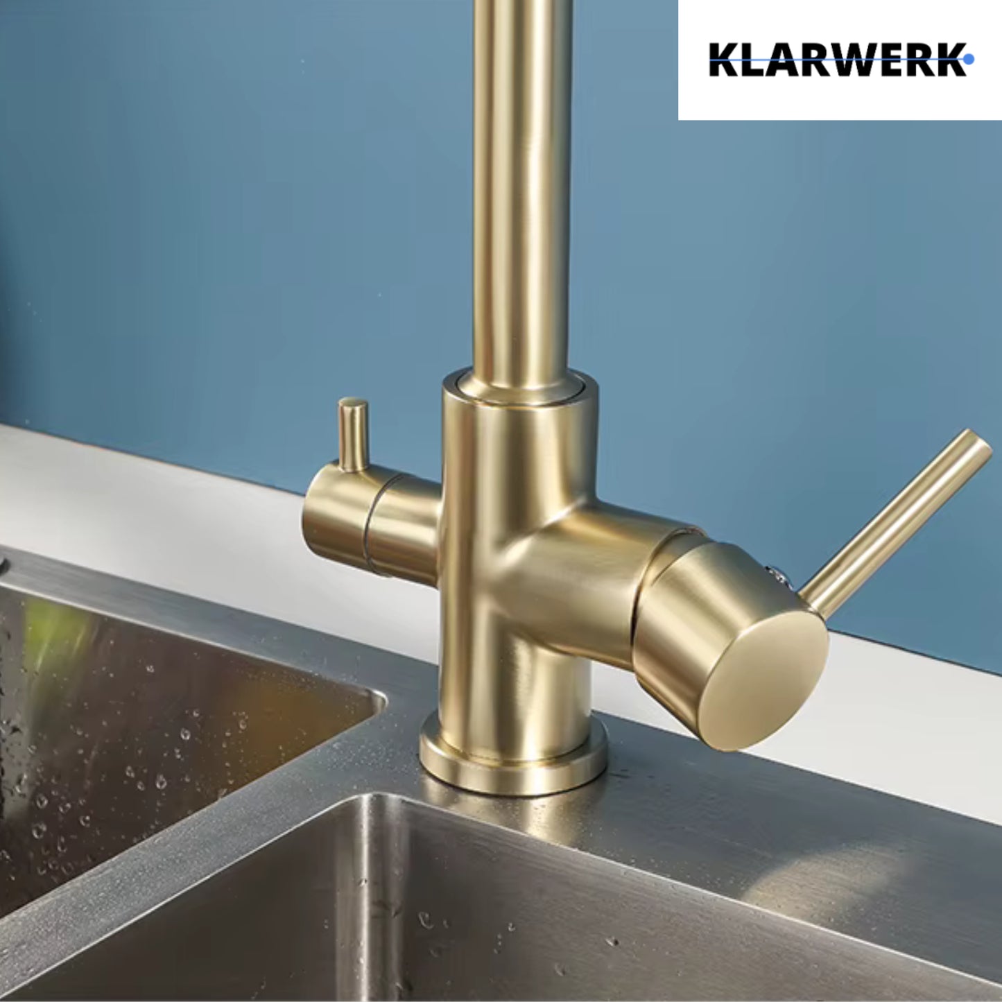 3 Wege Küchenarmatur "Felix" - Gold (matt)