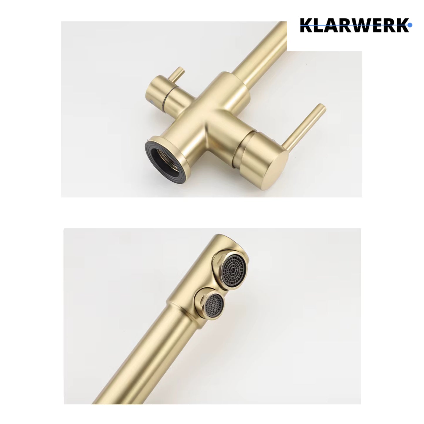 3 Wege Küchenarmatur "Felix" - Gold (matt)