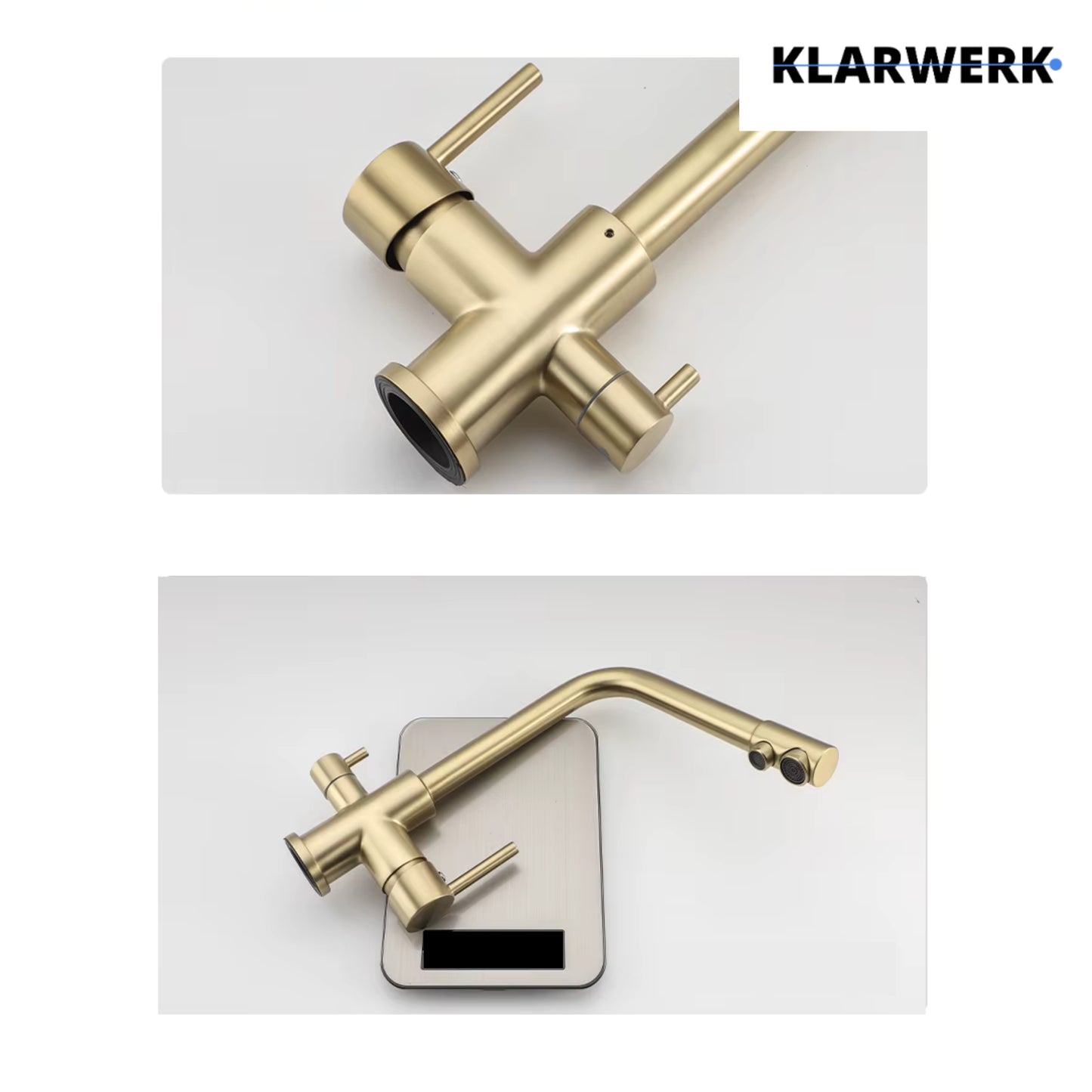 3 Wege Küchenarmatur "Felix" - Gold (matt)