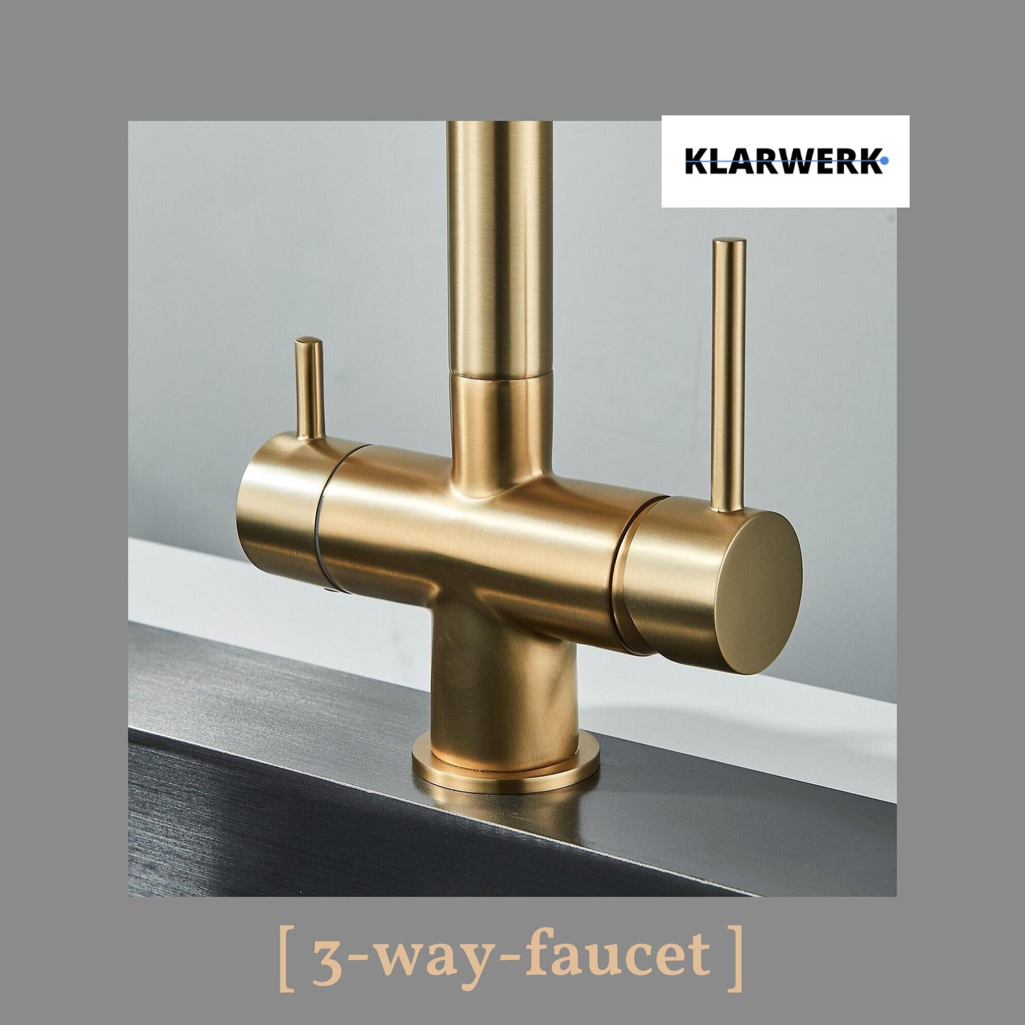 3-Wege-Armatur Trinkwasser "LANA" - Gold