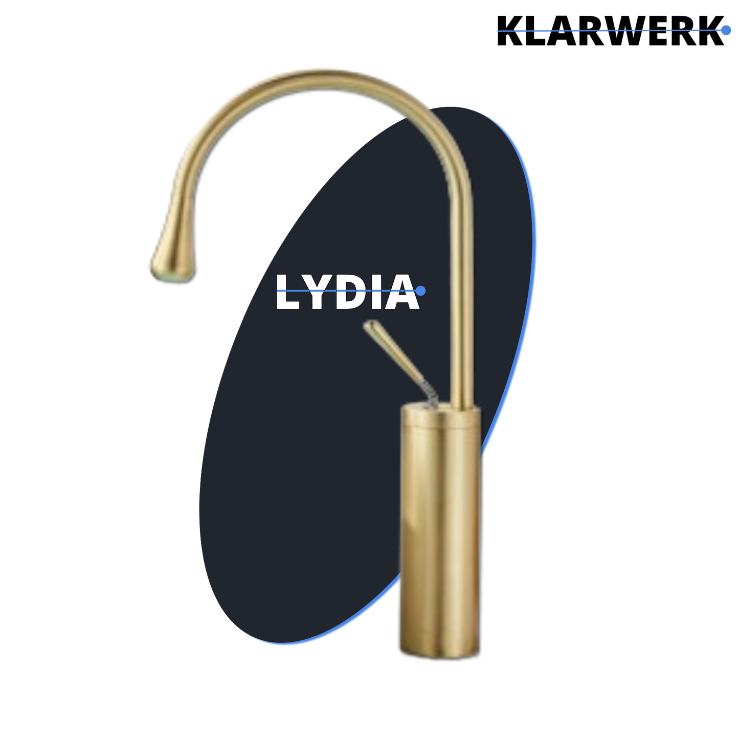Hohe Badarmatur "Lydia" - Gold