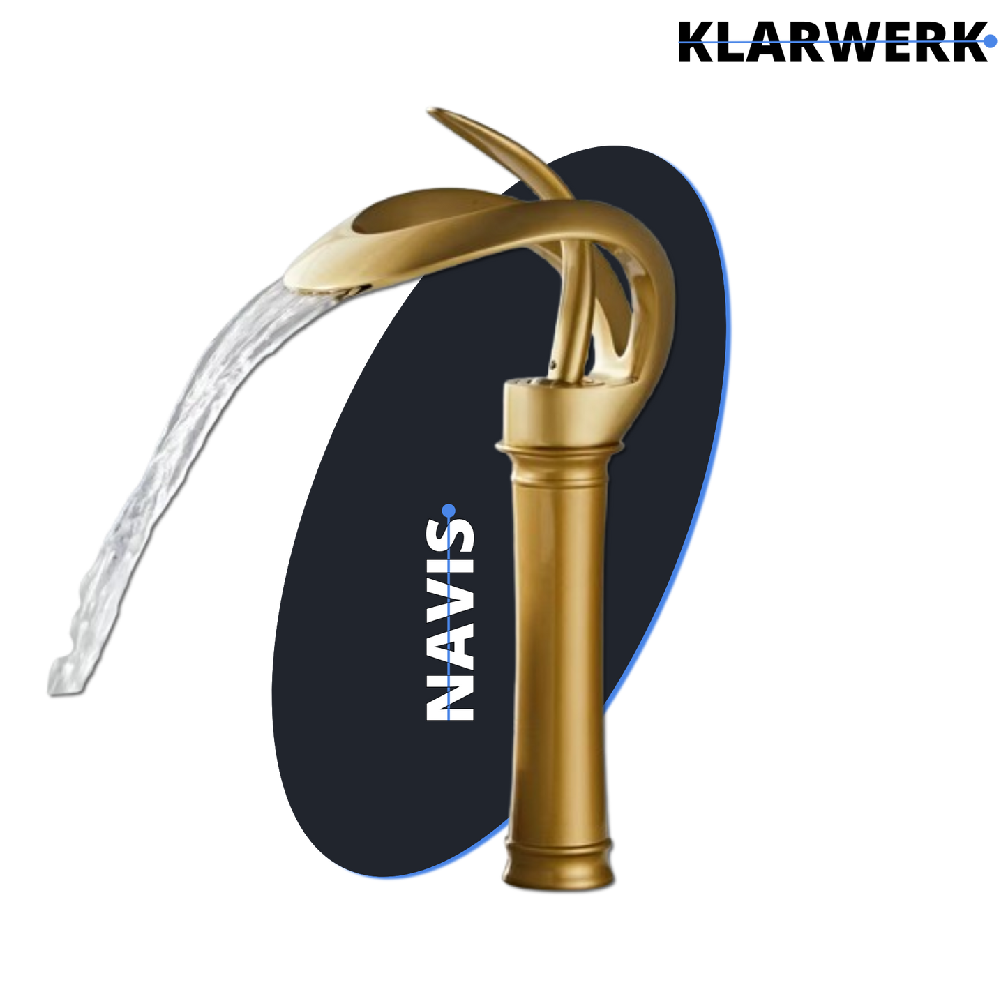 Hohe Badarmatur "Navis" - Gold