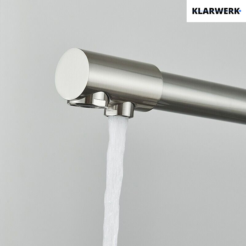4 Wege Küchenarmatur "Felix" - Silber (gebürstet)