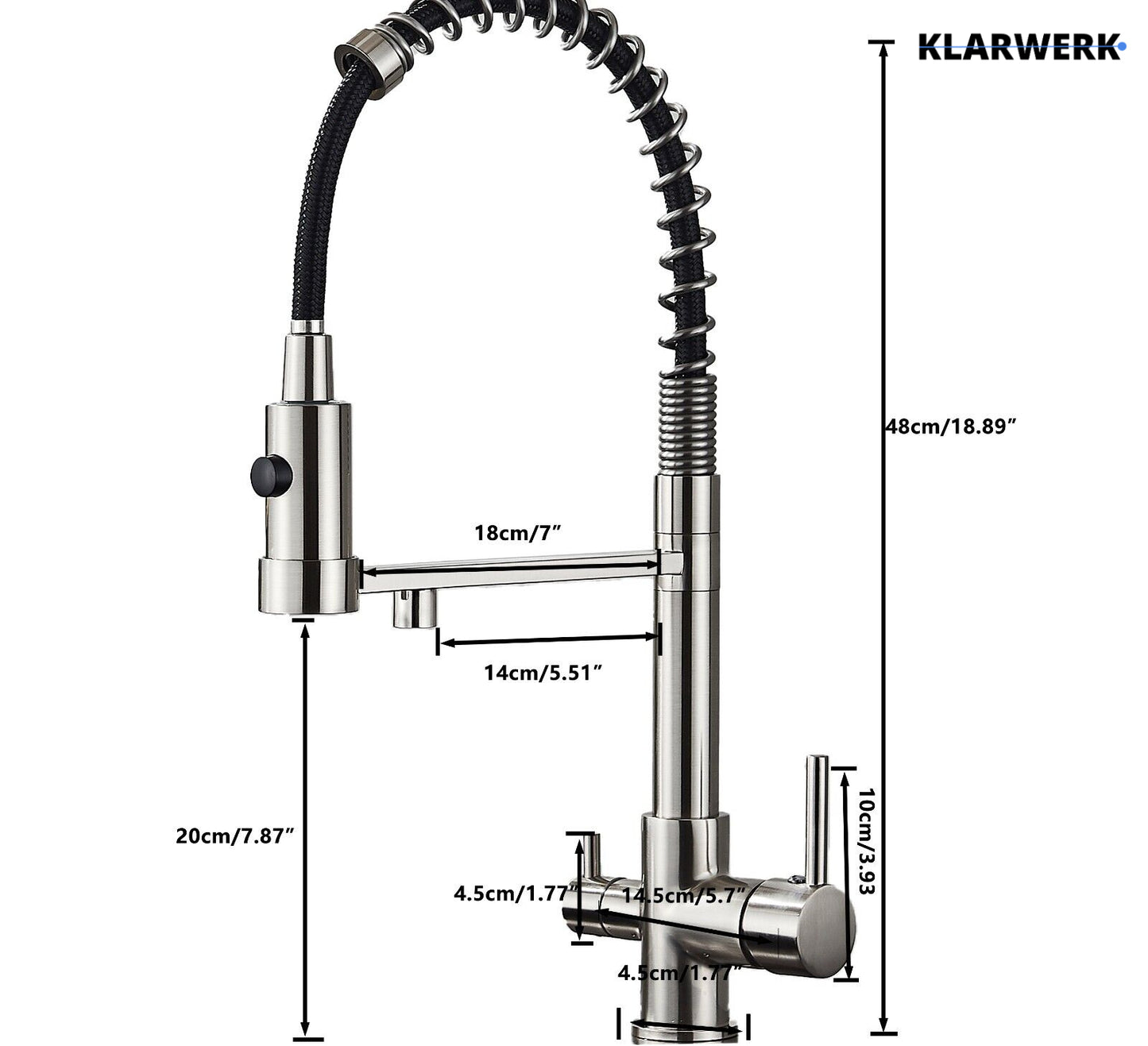 3-Wege-Armatur Trinkwasser "Bernd" - Silber