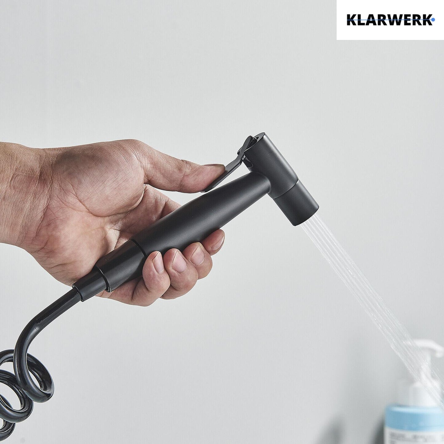 Wandarmatur mit Handbrause "Julie" - Schwarz (matt)
