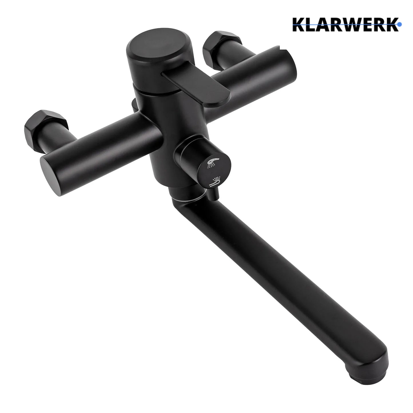 Wandarmatur mit Handbrause "Max" - Schwarz (matt)