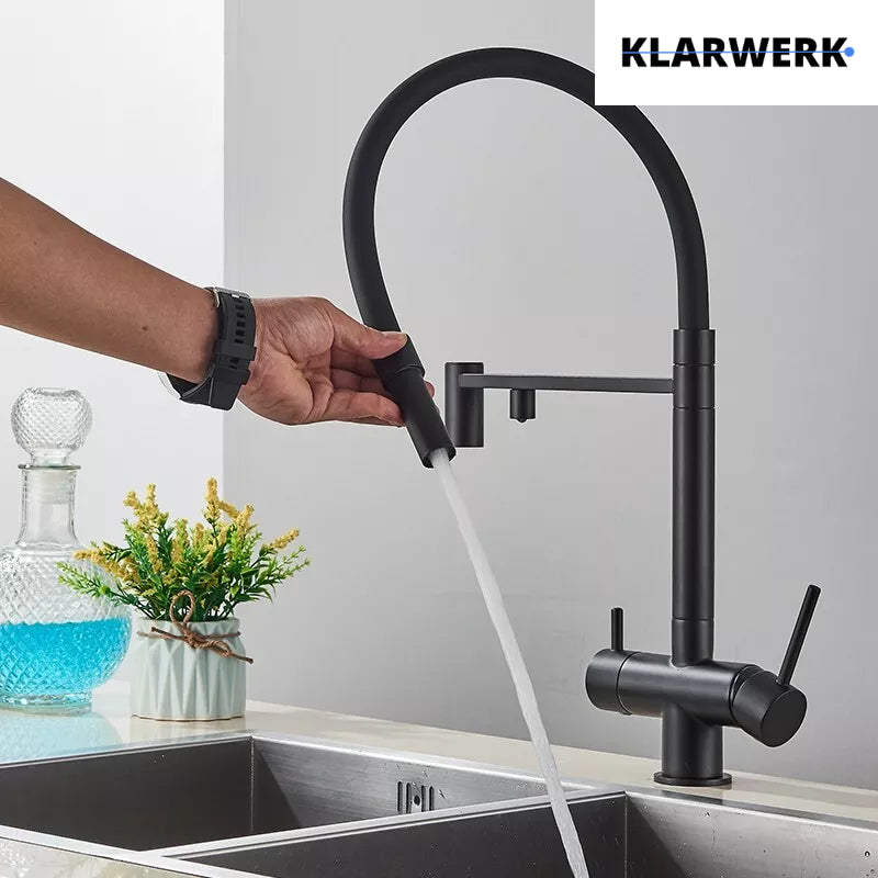 3-Wege-Armatur Trinkwasser "LANA" - Schwarz