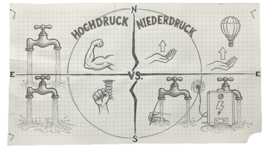 Hochdruck  oder Niederdruck Wasserhahn - welche Armatur für die Küche?