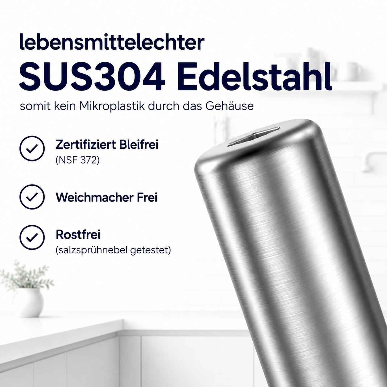 Edelstahl Wasserfilter Untertisch "ARIS"