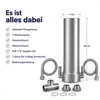 Edelstahl Wasserfilter Untertisch "ARIS"