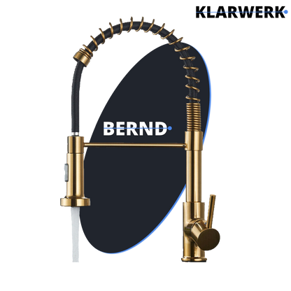 Flexible Küchenarmatur "Bernd" - Gold
