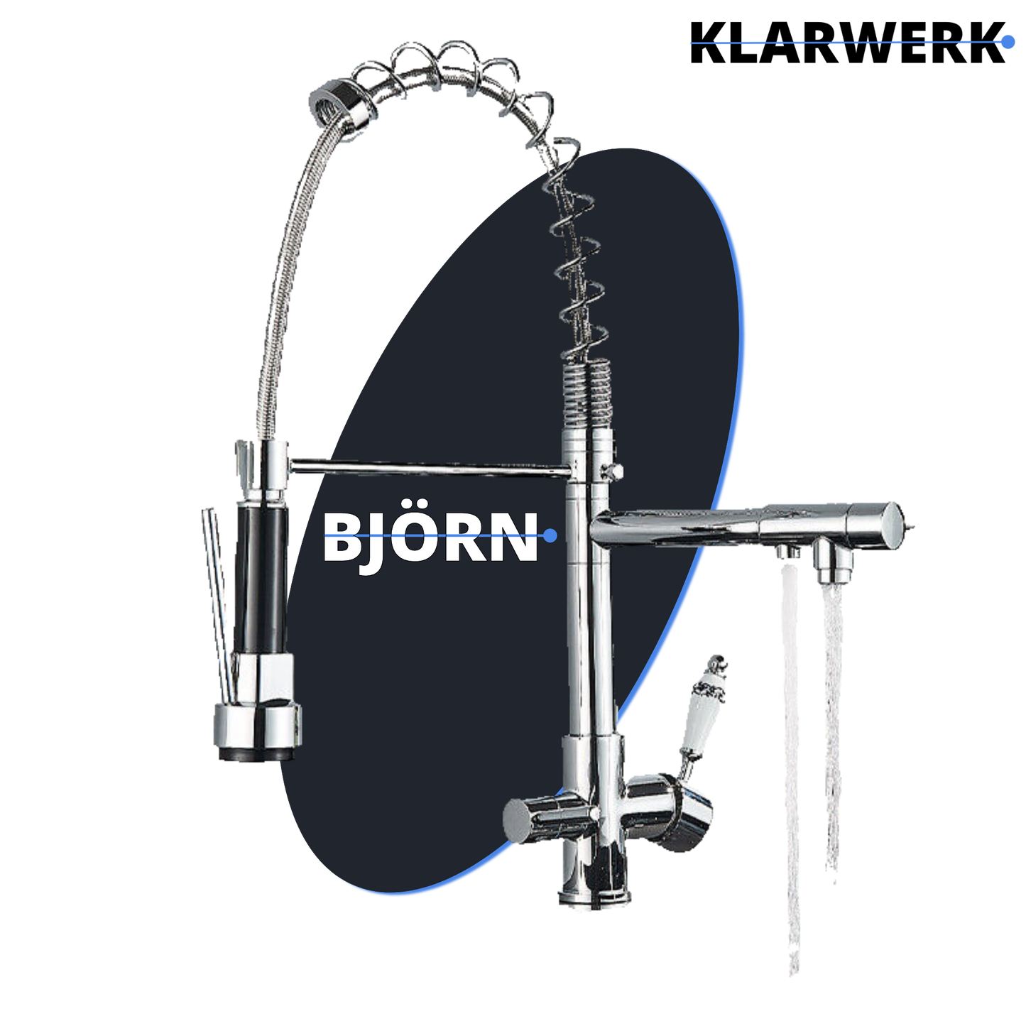 3-Wege-Armatur Trinkwasser "Björn" - Chrom