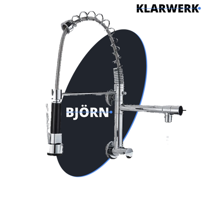 Gastronomie Wandarmatur (ohne Mischer, Einloch) "Björn" - (Chrom)