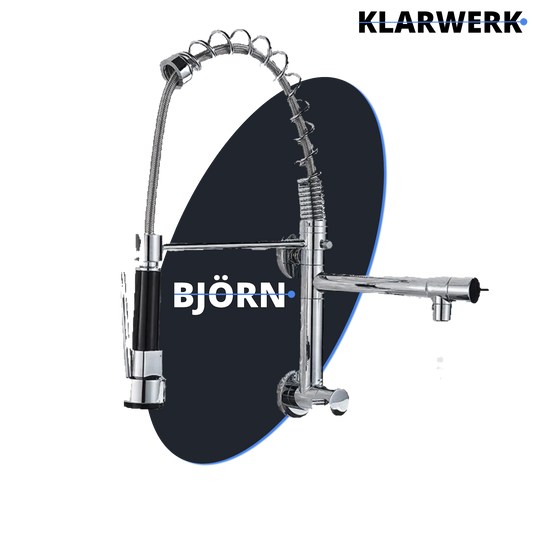 Gastronomie Wandarmatur (ohne Mischer, Einloch) "Björn" - (Chrom)