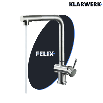 Ausziehbare Küchenarmatur "Felix" - Silber