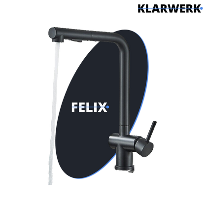 Ausziehbare Küchenarmatur "Felix" - Schwarz