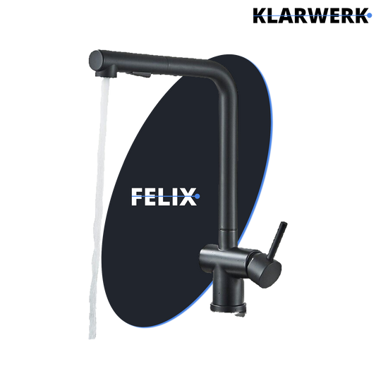 Ausziehbare Küchenarmatur "Felix" - Schwarz
