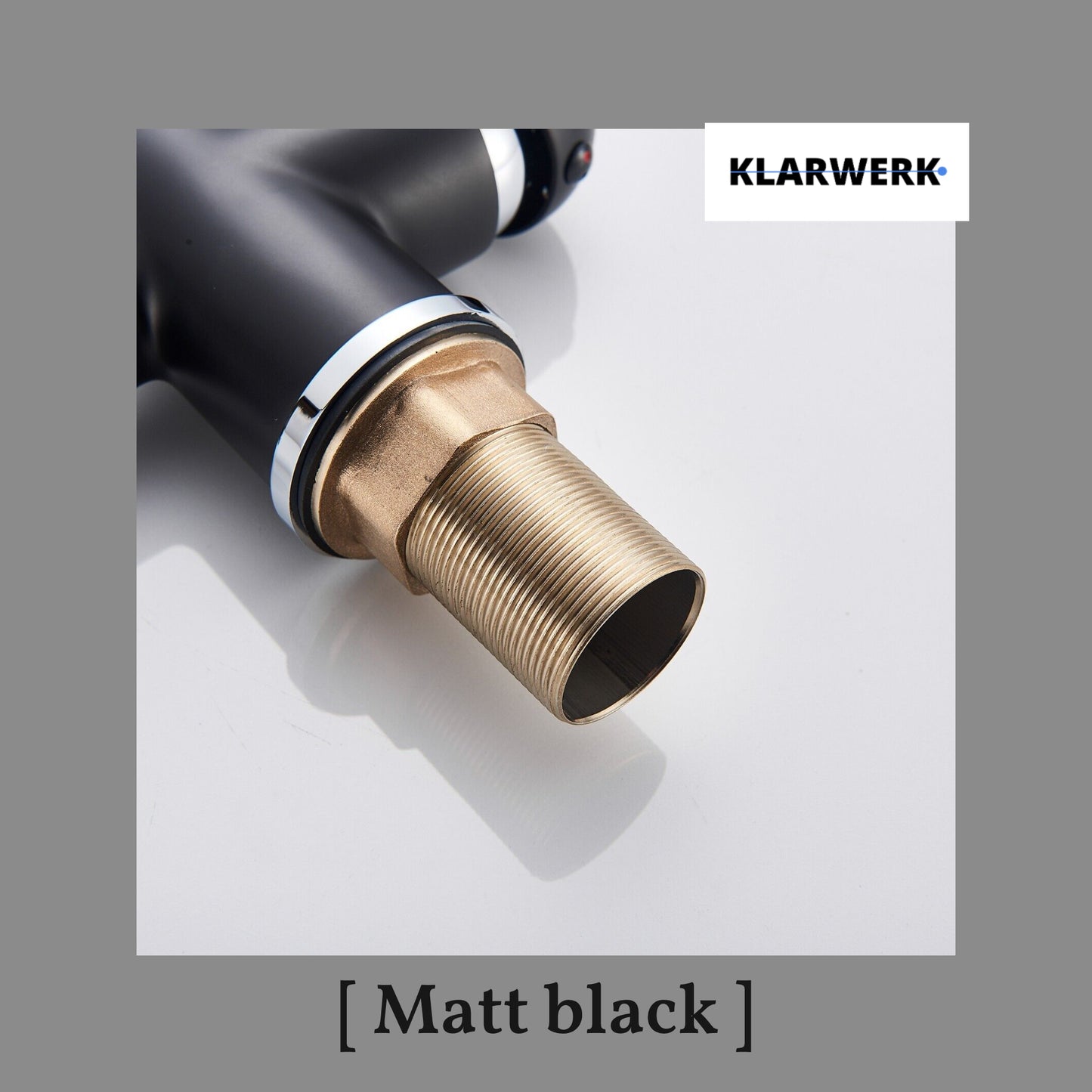 Vintage 3 Wege Küchenarmatur "Julian" - Schwarz (matt)