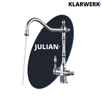 Vintage 3 Wege Küchenarmatur "Julian" - Chrom (glänzend)