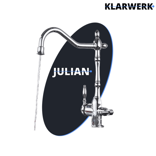 Vintage 3 Wege Küchenarmatur "Julian" - Chrom (glänzend)