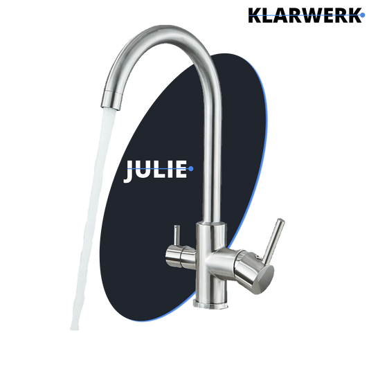 3 Wege Küchenarmatur "Julie" - Silber (gebürstet)