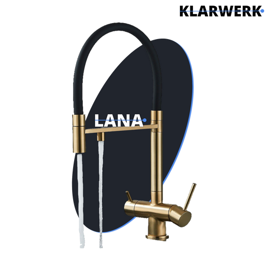 3-Wege-Armatur Trinkwasser "LANA" - Gold