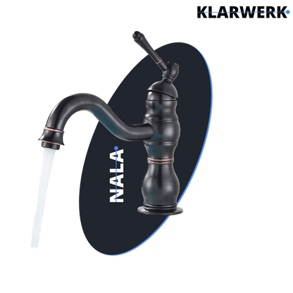 Kleine Retro-Badarmatur "Nala" - Schwarz