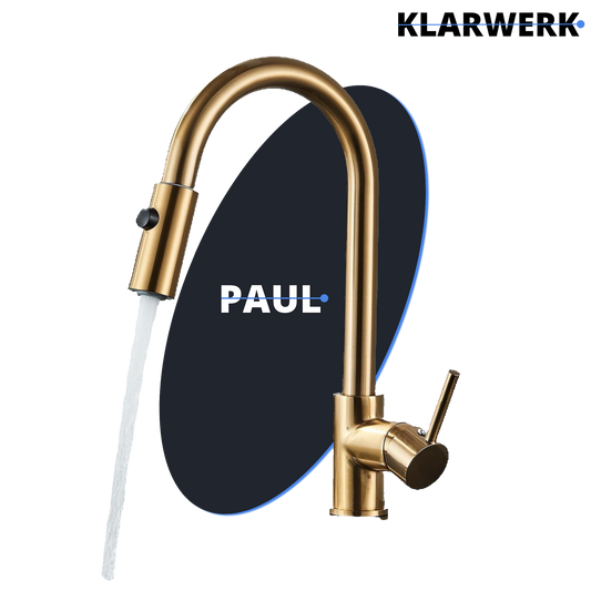 Niederdruck Küchenarmatur "Paul" - Gold