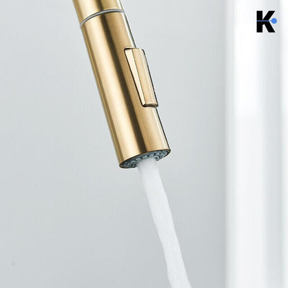 Ausziehbare Küchenarmatur "Jana" - Gold