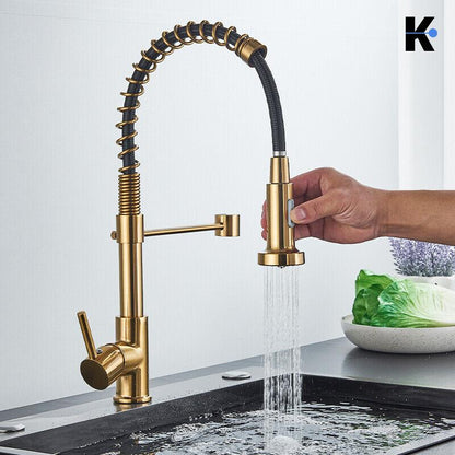 Flexible Küchenarmatur "Bernd" - Gold