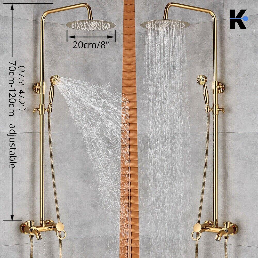 Regendusche Duscharmatur Set "Jana" - Gold