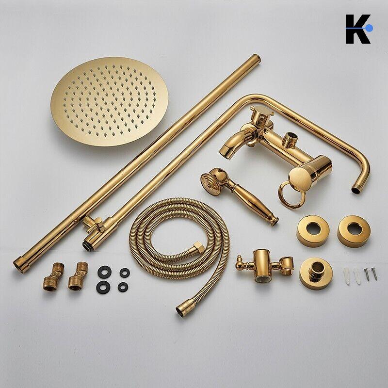 Regendusche Duscharmatur Set "Jana" - Gold