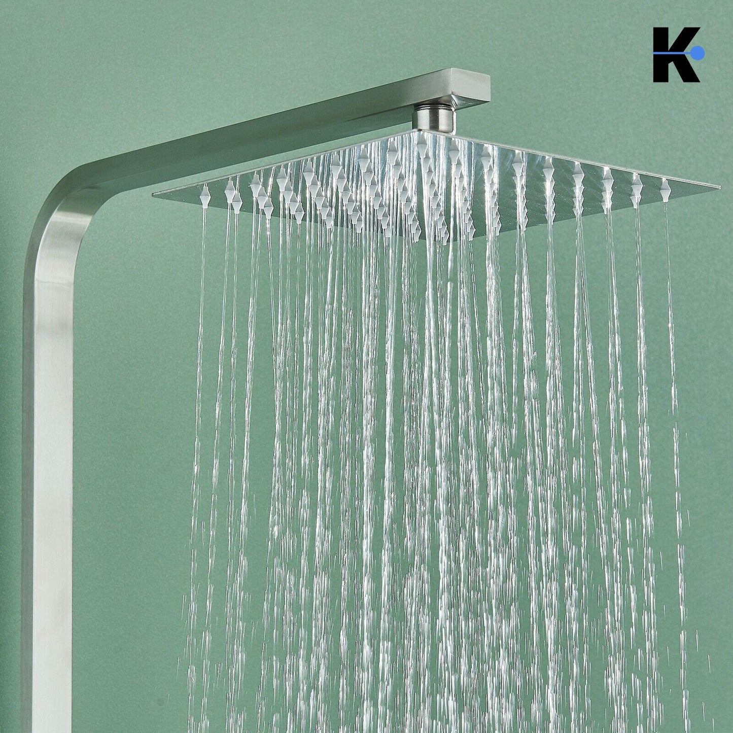 Regendusche Duscharmatur Set "Lana" - Chrom/Silber