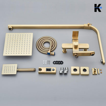 Regendusche Duscharmatur Set "Lana" - Gold