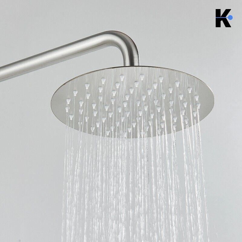 Regendusche Duscharmatur Set "Jana" - Chrom/Silber