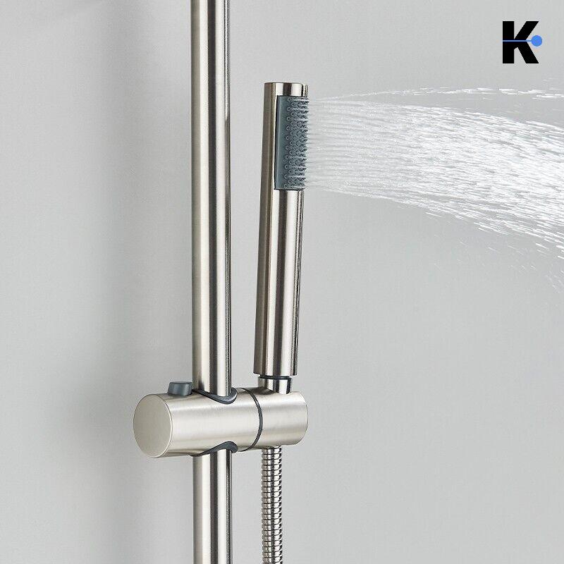 Regendusche Duscharmatur Set "Jana" - Chrom/Silber