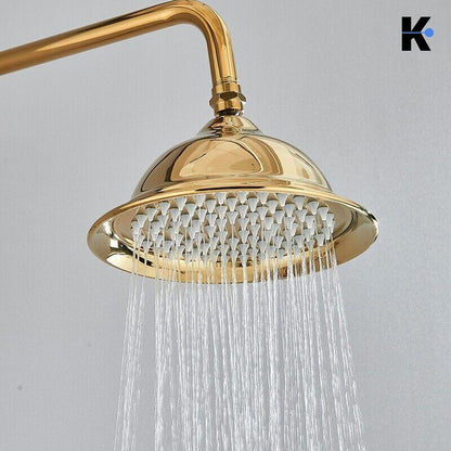 Vintage Duscharmatur Set "Nala" - Gold glänzend