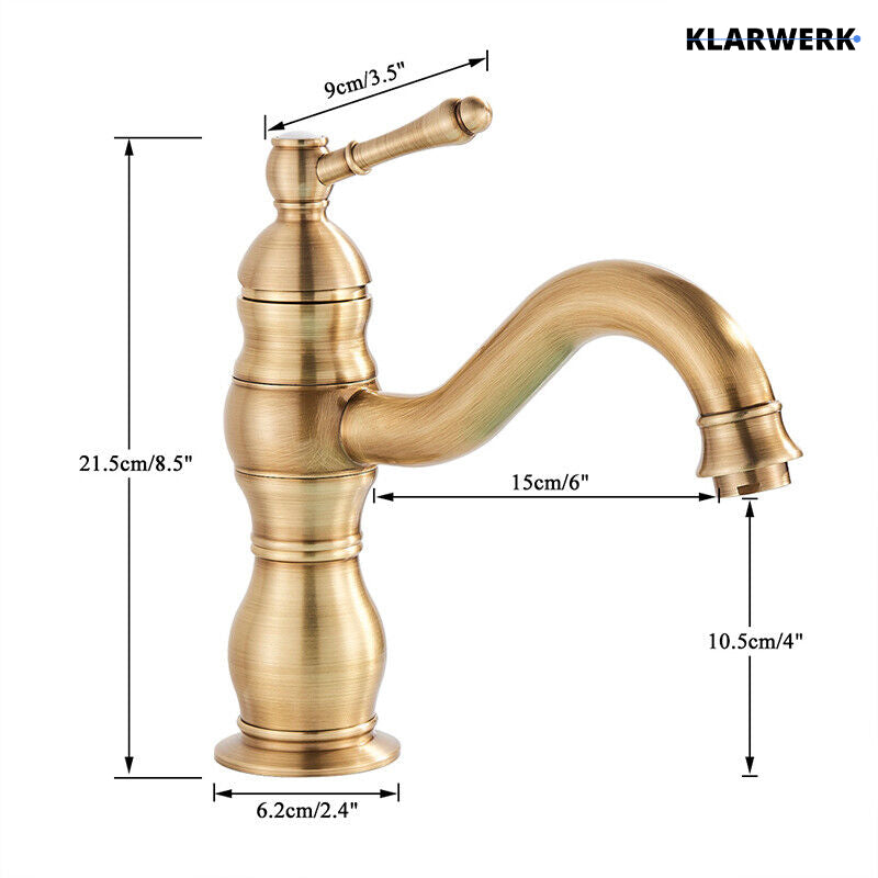 Kleine Retro-Badarmatur "Nala" - Gold