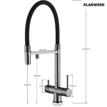 3-Wege-Armatur Trinkwasser "LANA" - Titangrau