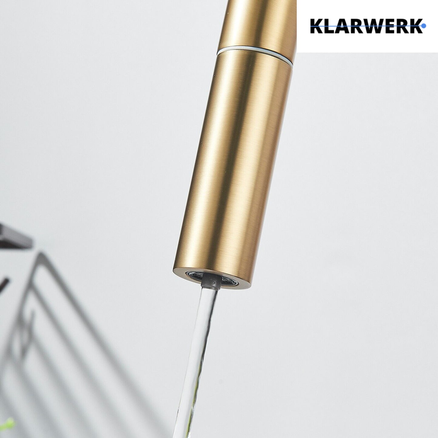 Ausziehbare 3 Wege Küchenarmatur "Jana" - Gold